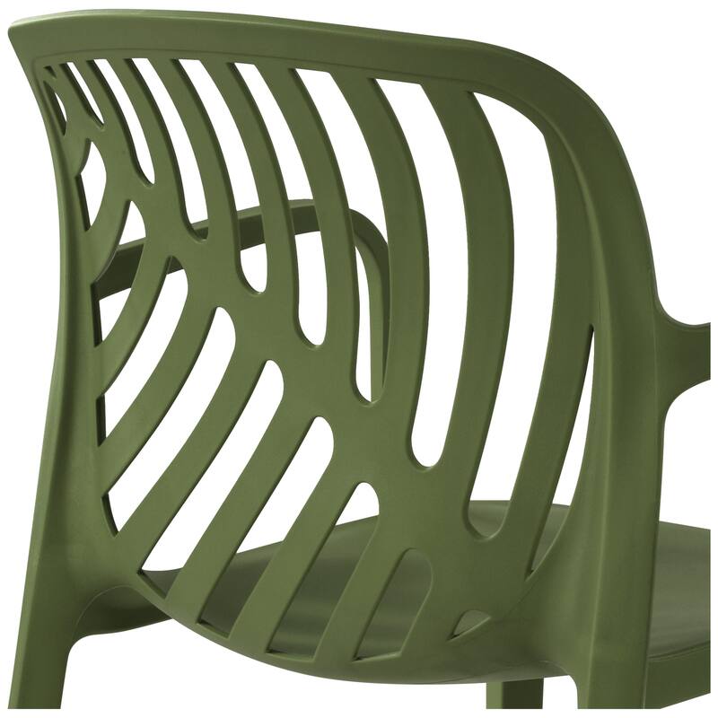 Frond and Form 4-Person Outdoor Patio Round Dining Set