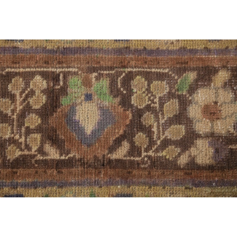 Traditional Tabriz Persian Area Rug Hand-Knotted Floral Wool Carpet - 6'4"x 9'4"