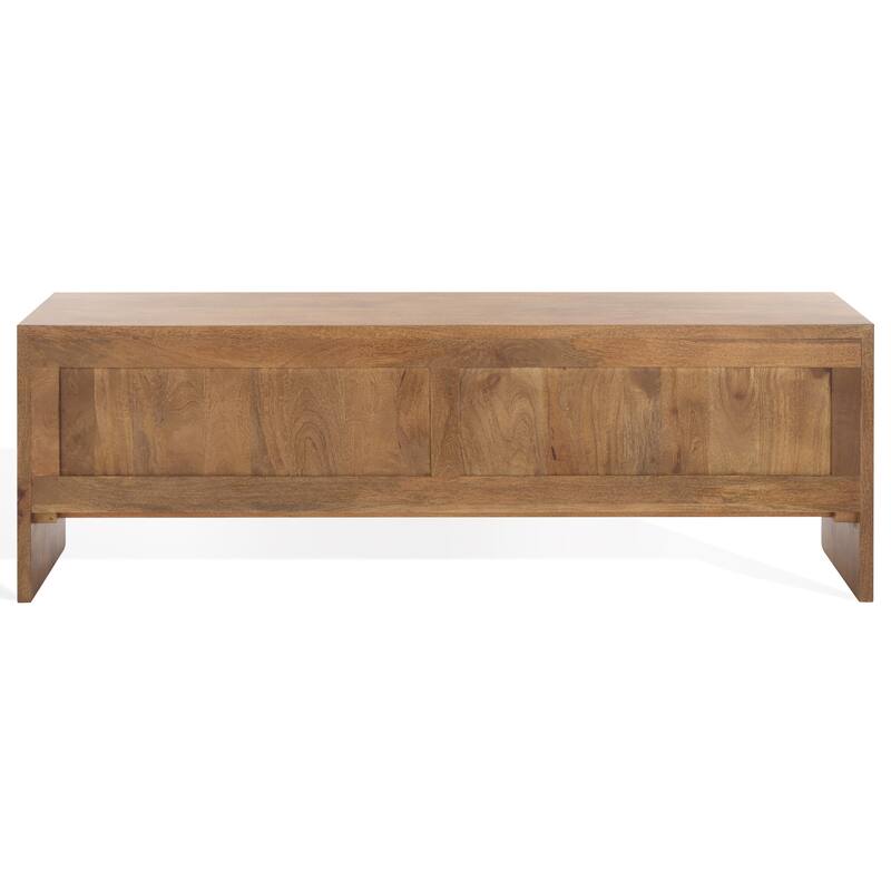 SAFAVIEH Couture Grigorio Solid Wood 3-Door Sideboard, Fully Assembled - 59"W x 16"D x 20"H