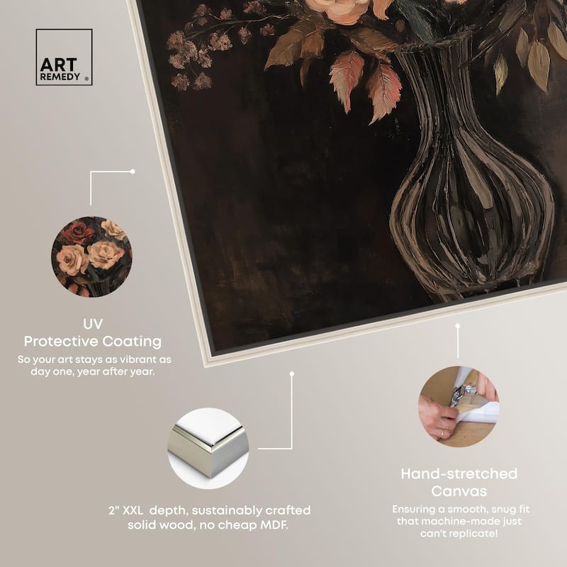 Smoldering Bouquet Canvas by Art Remedy
