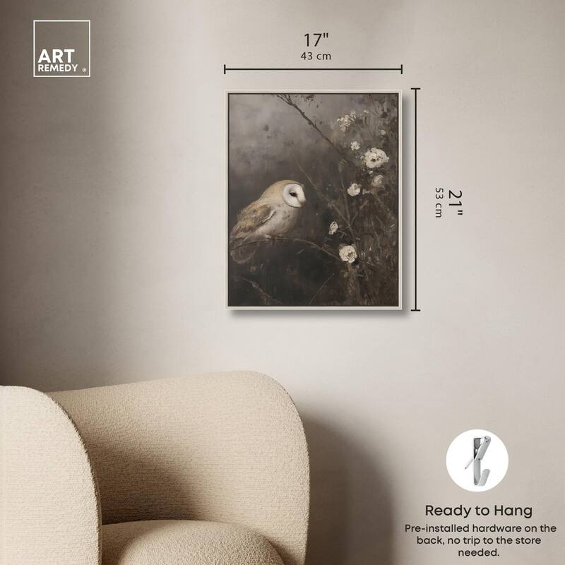 Owl in the Shadows I Canvas by Art Remedy
