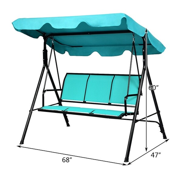 Blue best sale canopy swing