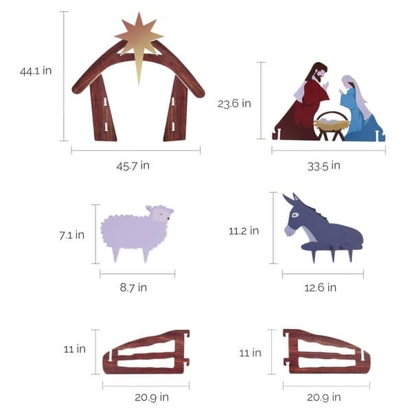 Pvc Nativity PVC Nativity Garden Jesus Decoration - Bed Bath & Beyond - 38410386