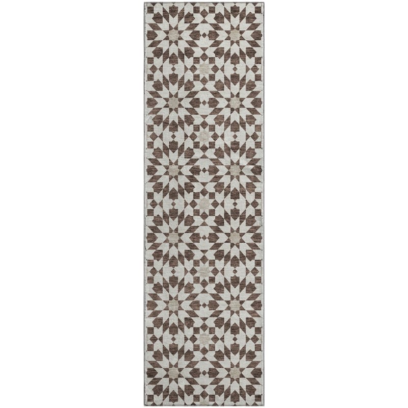 Premium Washable Super Soft Modern Mosaic Mayfield Rug