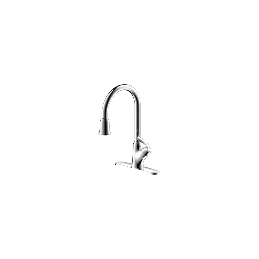 UltraFaucets Stilleto Collection Single-Handle Kitchen Faucet With Pull-Down Spray