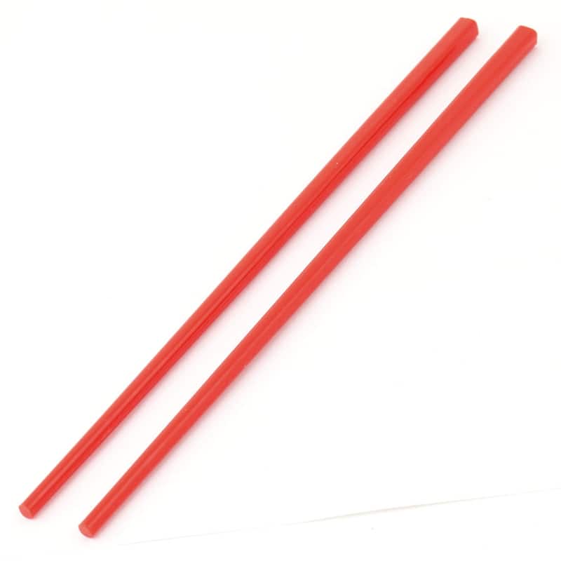 Kitchen Tableware Plastic Chinese Chopsticks 22cm Length 10 Pairs - Red