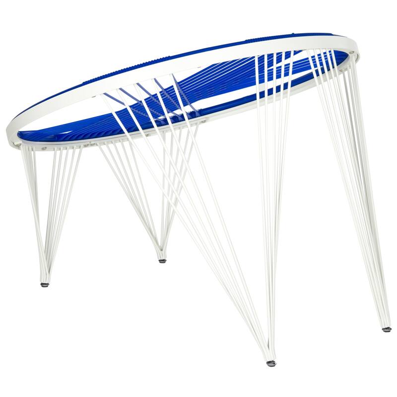 SAFAVIEH Mara Launchpad All White Chair - 36"x36"x28" - 36Wx36Dx28H - Blue