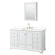 Option White / White Quartz Top / Brushed Gold Hardware
