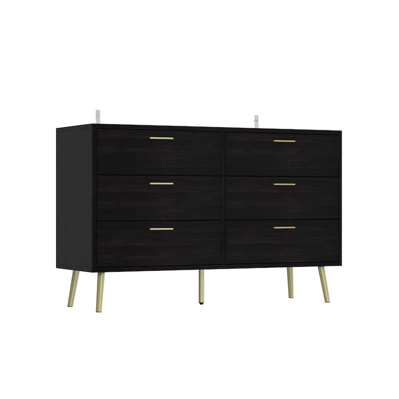 Kerrogee Modern 6-Drawer Storage Chest Dresser Drawer Organizers