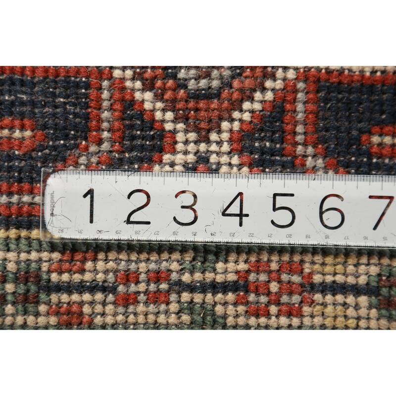 Hand Knotted Oriental 100% Wool Carpet Traditional Medallion Oranges & Rust Heriz (serapi) Area Rug - 10' 0'' X 7' 10''