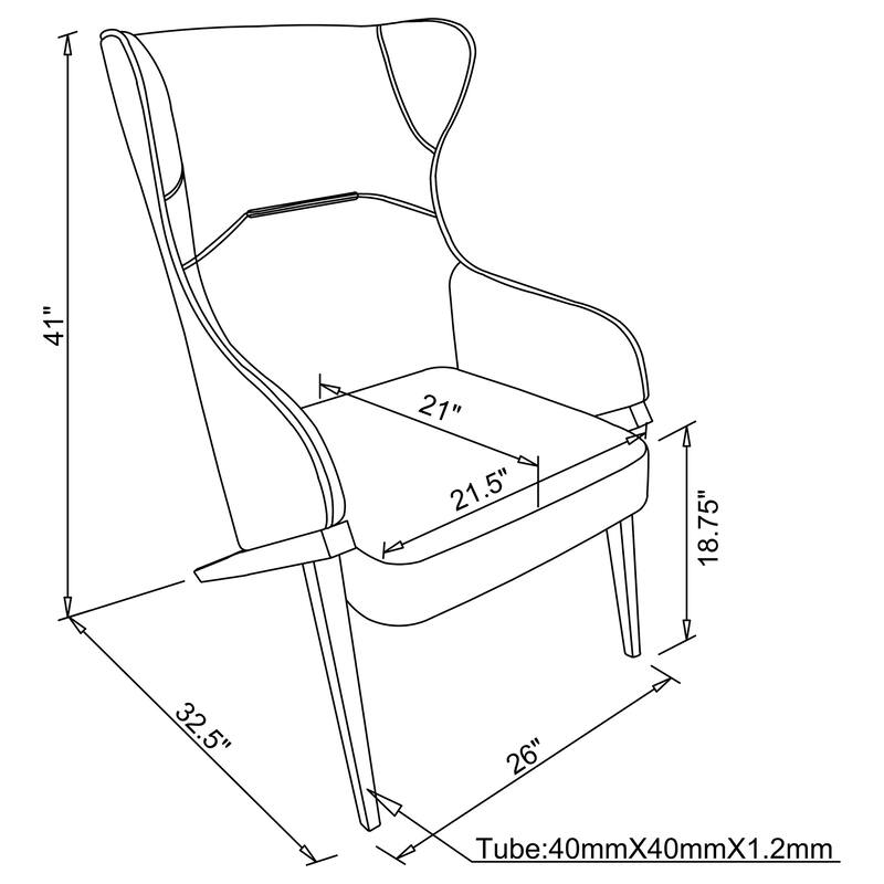 Upholstered Wingback Accent Chair