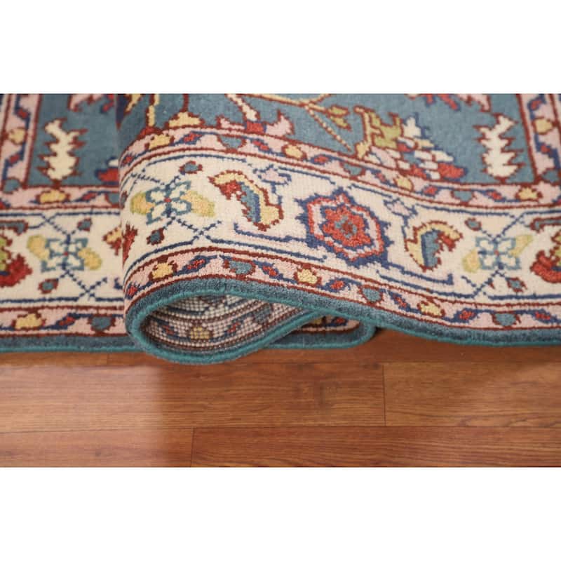 Oushak Oriental Foyer Rug Handmade Wool Carpet - 4'0"x 5'11"