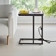 preview thumbnail 17 of 61, Javlergo Set of 2 C-Shaped Sofa Side Table, Small End Table for Living Room, Narrow Bedside/TV Tray Table