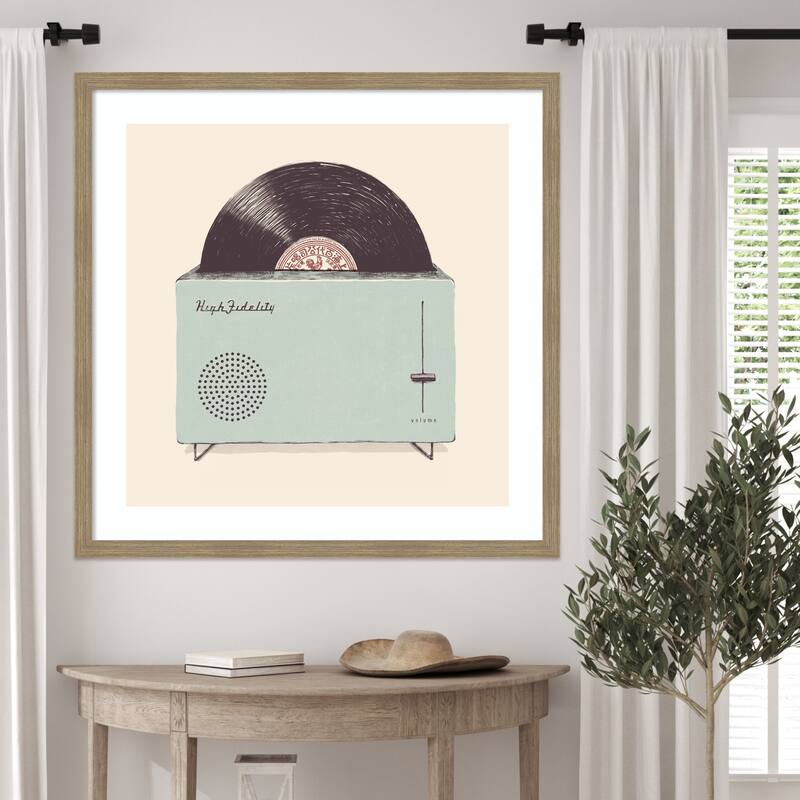 High Fidelity by Florent Bodart Wood Framed Wall Art Print