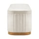preview thumbnail 21 of 27, NPD Furniture Clinton Chenille Storage Bench