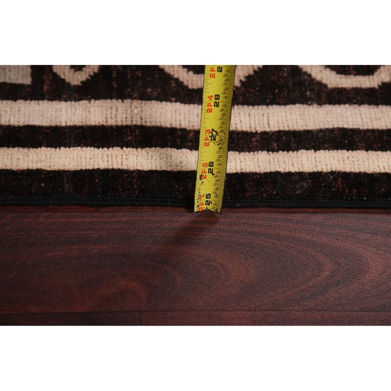 Vegetable Dye Gabbeh Kashkoli Wool Area Rug Hand-knotted Office Carpet - 5'7" x 7'9"