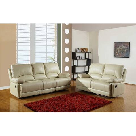 Leather Air/Match Upholstered 2-Piece Living Room Recliner Sets