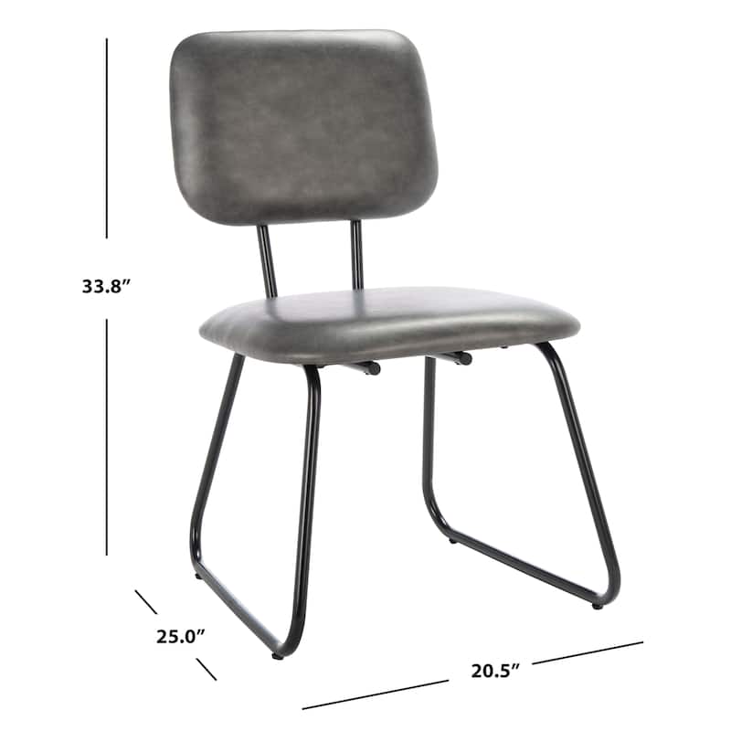 SAFAVIEH Gular Modern Side Chair (Set of 2) - 20.5" W x 25" L x 33.8" H - 21Wx25Dx34H