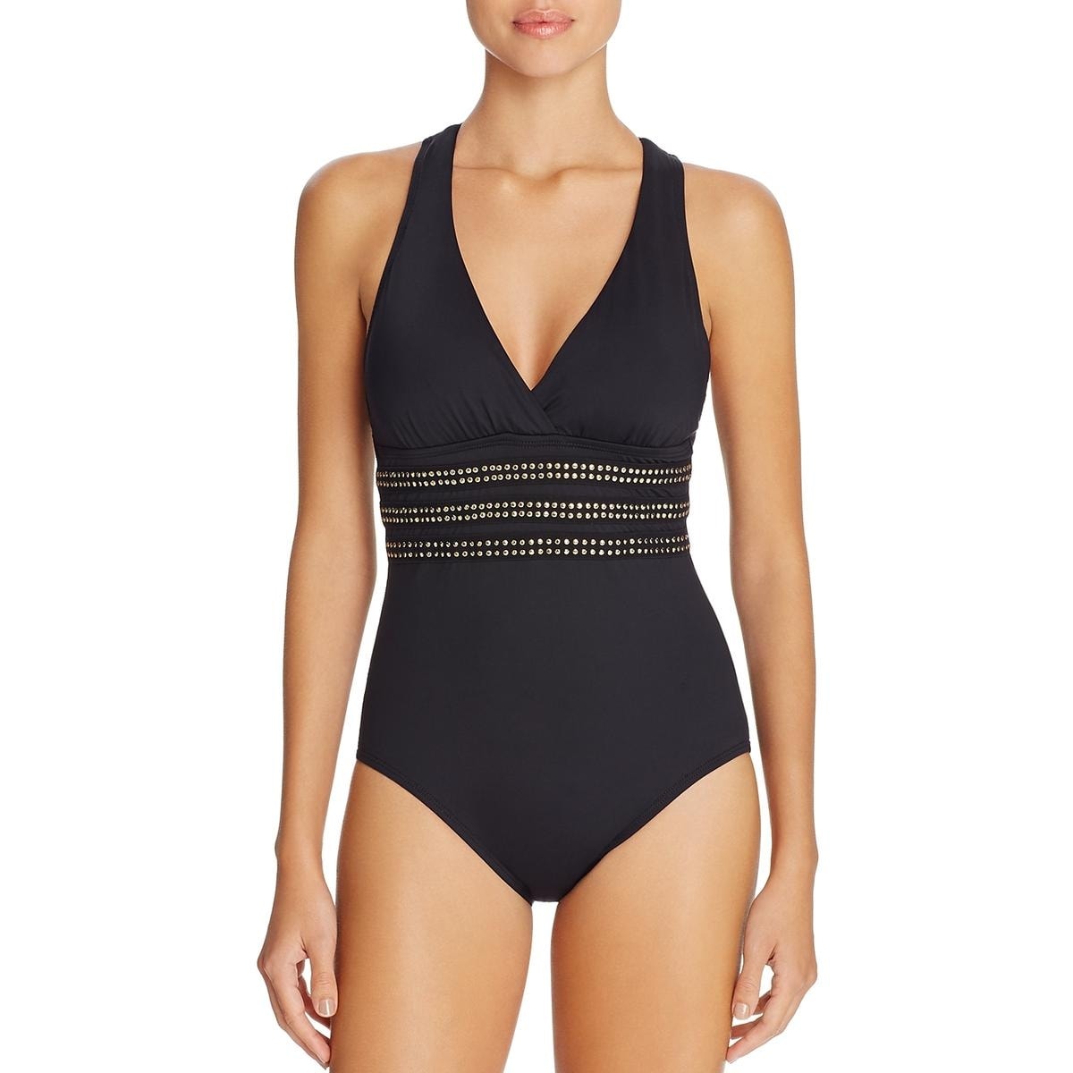 studded one piece swimsuit