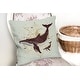 preview thumbnail 13 of 23, Whale and Petals Tales Throw Pillow26x26 Faux Suede
