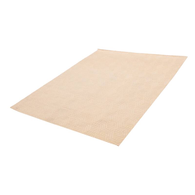 ECARPETGALLERY Hand-knotted Tangier Cream Wool Rug - 7'10 x 9'10