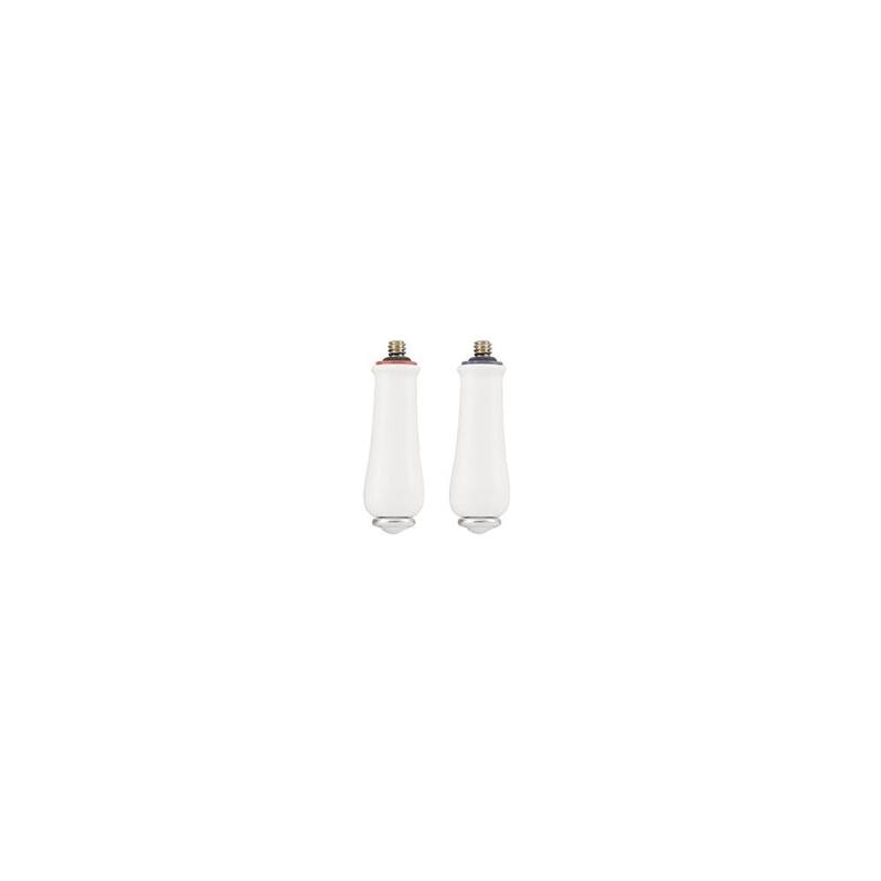 Moen Double Lever Handle from the Monticello Collection - Porcelain/Chrome