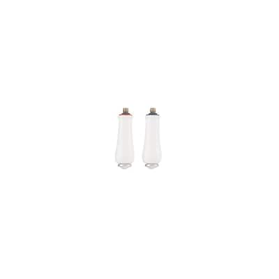 Moen Double Lever Handle from the Monticello Collection - Porcelain/Chrome