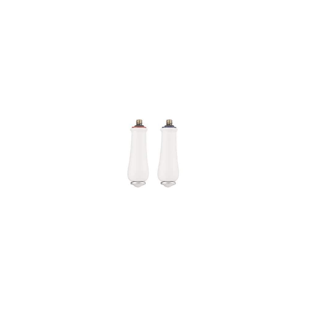 Moen Double Lever Handle from the Monticello Collection - Porcelain/Chrome