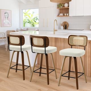 26"/29" Swivel Bar Stools/ Counter Stools with Bentwood Legs