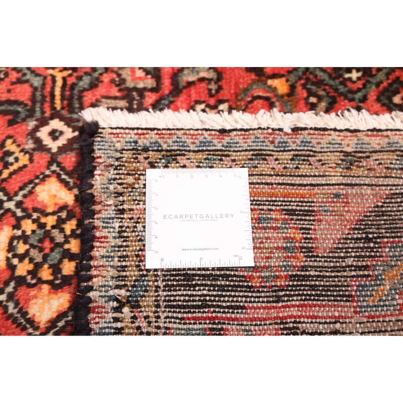 ECARPETGALLERY Hand-knotted Andelz Red Wool Rug - 3'3 x 10'0