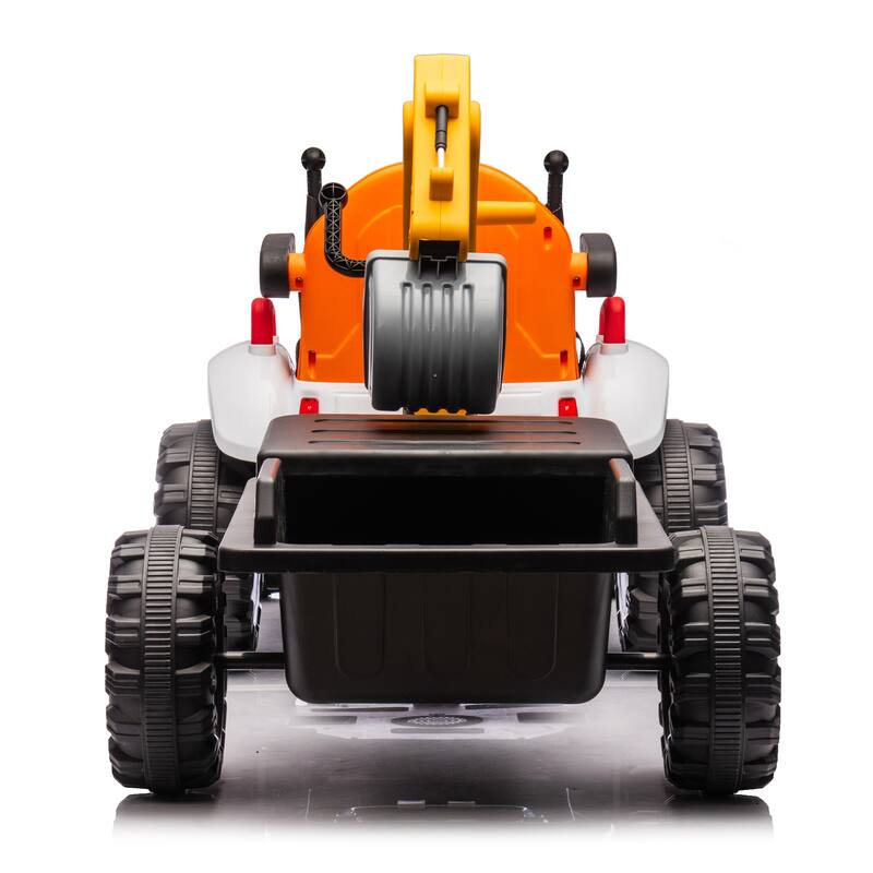 24v Kids Ride-On Electric Tractor Toy W/Parent Remote Control,3-Speed Adjustable,Built-In Music Player,Led Tail-Light