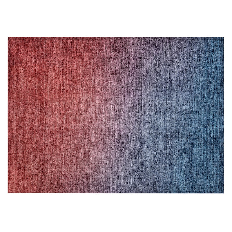 Machine Washable Indoor/ Outdoor Chantille Modern Ombre Rug