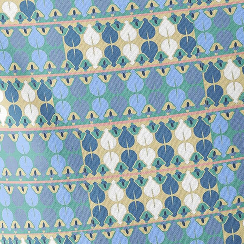 HomeRoots Set of Two 16" X 16" Blue and Green Blown Seam Striped Indoor Outdoor Throw Pillow - 16.00' X '16.00' X '5.00