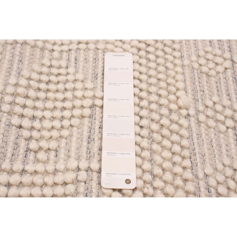 ECARPETGALLERY Braid weave Sienna Cream Wool Rug - 2'5 x 8'2