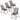 4-Piece Coffee Steel Frame Outdoor Folding Sling Chairs