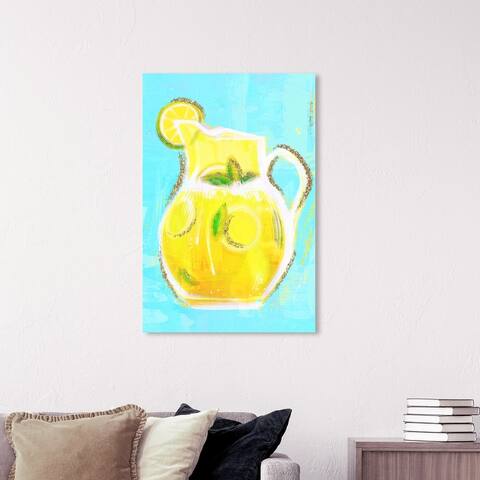 Wynwood Studio 'Always Stay Gracious' Food and Cuisine Wall Art Canvas Print Fruits - Yellow, Gold
