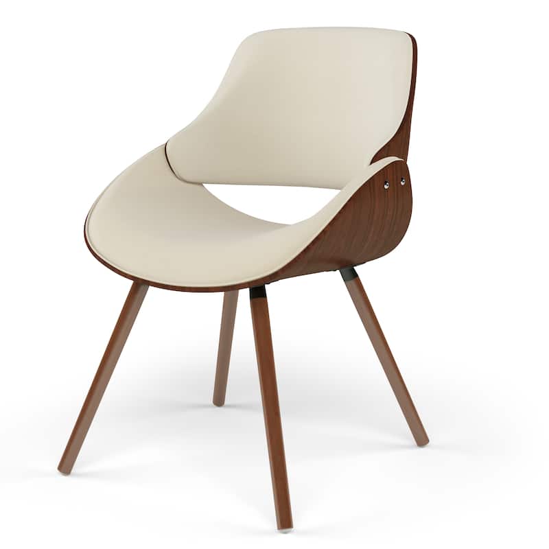 WYNDENHALL Malone/Tierney Modern 7Pc Dining Set with 6 Bentwood Dining Chairs in Natural Woven Poly Fabric &66"Wide Table