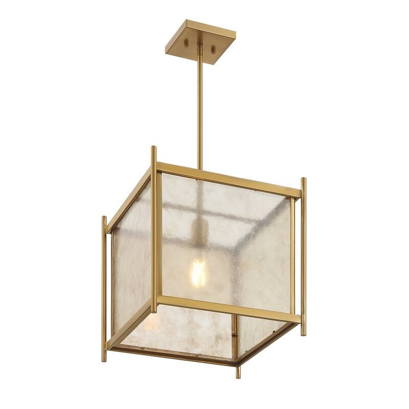 Warm Brass One Light Pendant from the Jacobs Collection