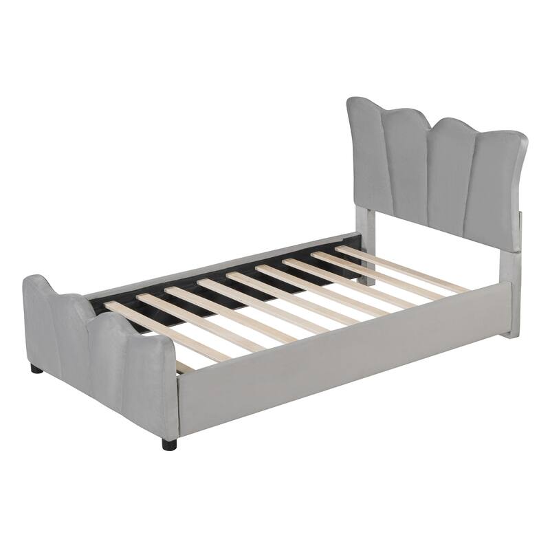 Upholstered Platform Bed Velvet Upholstered Bed