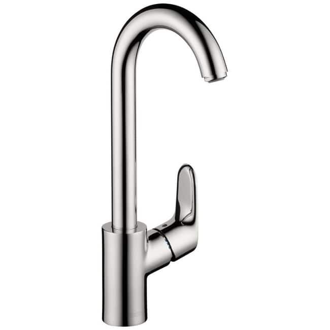 Hansgrohe Focus High-Arc Bar Faucet with Quick Clean Aerator -
