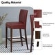 preview thumbnail 7 of 78, NPD Furniture Milton Bonded Leather Counter Stool