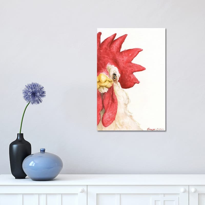 iCanvas "Chicken I" by George Dyachenko Canvas Print - 18x12x1.5