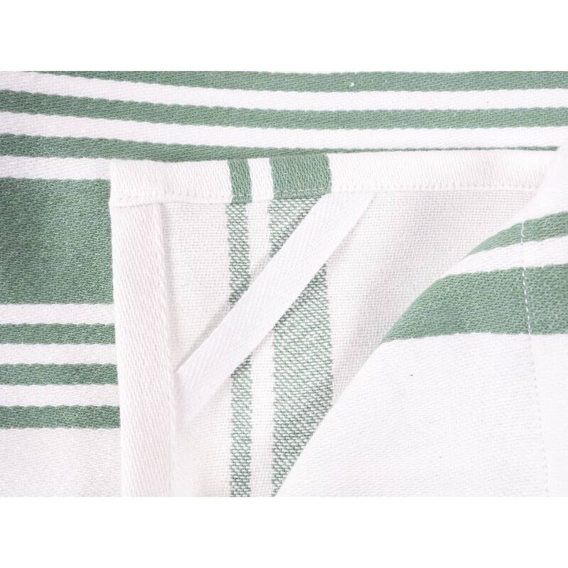 KAF Home Set of 4 Centerband and Waffle Kitchen Towels, 18"x28"