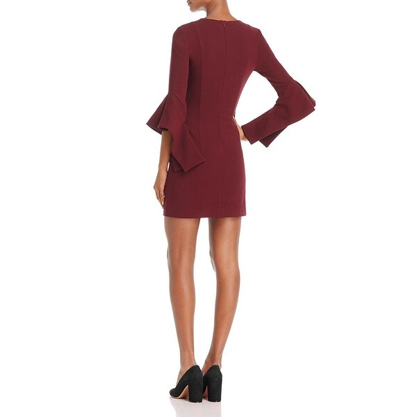 black halo lorie bell sleeve dress