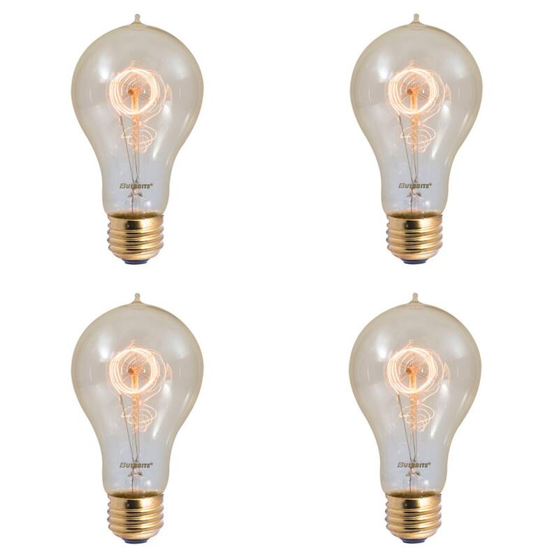Bulbrite Pack of (4) Dimmable Antique Nostalgic Filament Incandescent Bulb