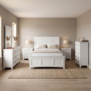 Furniture of America Saer 6-Piece Storage Platform Bedroom Set with USB Port