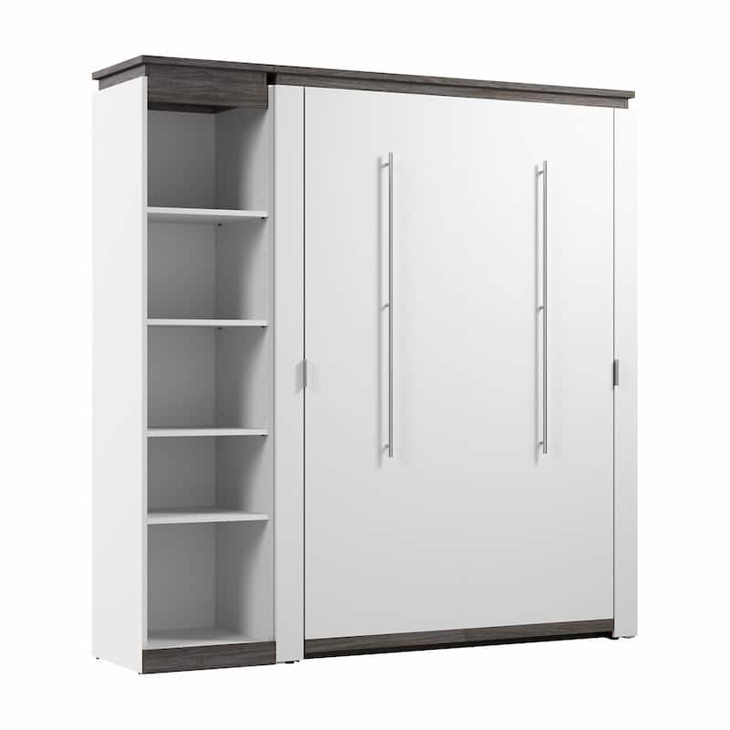 Orion Full Murphy Bed with Shelves (81W) by Bestar
