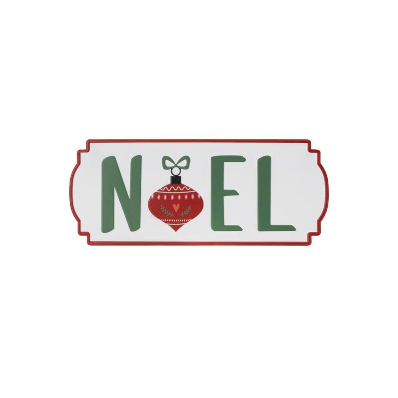 Metal Holiday Sentiment Plaque (Set of 3)