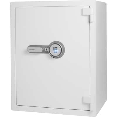 4.48 Cubic Ft Biometric Fireproof Safe, White