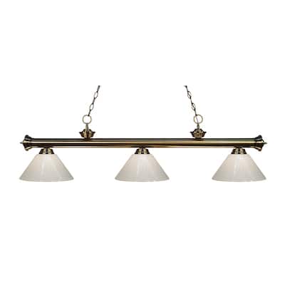 Z-Lite Riviera 3 Light 57" Wide Billiard Multi Light Pendant with